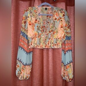 Shein low cut boho top